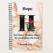 Glitzer H Monogramm für Korallenmarbor/Name Planer (Vorderseite)