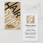 Glitzer-Haar-Stylist-Karten Visitenkarte (Vorne/Hinten)