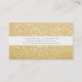 Glitzer-Hair-Stylist-Karten Terminkarte (Rückseite)