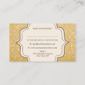 Glitzer-Hair-Stylist-Karten Terminkarte (Rückseite)