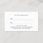 Glitzer-Hair-Stylist-Schere Ernennung Terminkarte (Rückseite)