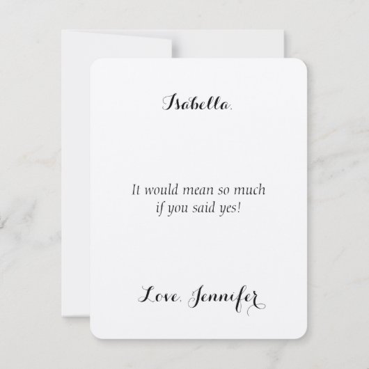 Glitzer hält mein Kleid, während ich pinkle| Überl Einladung (Rückseite)