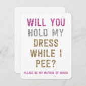 Glitzer halte mein Kleid fest, während ich pisse | Ankündigung (Vorne/Hinten)