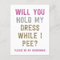 Glitzer halte mein Kleid fest, während ich pisse |