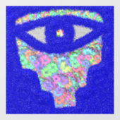 Glitzer Hamsa Fensteraufkleber (Blatt)