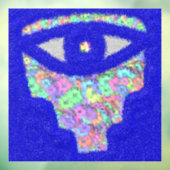 Glitzer Hamsa Fensteraufkleber (Blatt 3)
