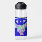Glitzer Hamsa Trinkflasche (Vorne)