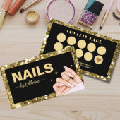 Glitzer & Hand Nagelsalon Manicurist Treuekarte