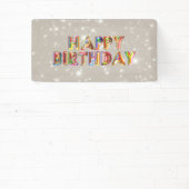 Glitzer Happy Birthday Banner (InSitu)
