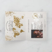 Glitzer Happy Birthday Passport-Karte für jedes Al Einladung (Innenseite)