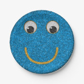Glitzer Happy Face 15-Paper Party Teller (Vorderseite)