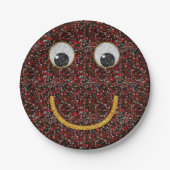 Glitzer Happy Face 24-Paper Party Teller (Vorderseite)