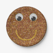 Glitzer Happy Face 28-Paper Party Teller (Vorderseite)