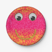 Glitzer Happy Face 35-Paper Party Teller (Vorderseite)