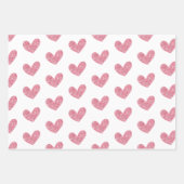 Glitzer Hearts Geschenkpapier Set (Vorderseite 2)