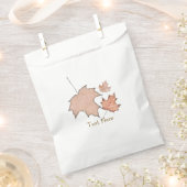 Glitzer Herbstlaub Winter Goldenes Herbst Party Geschenktütchen (Ausgeschnitten)