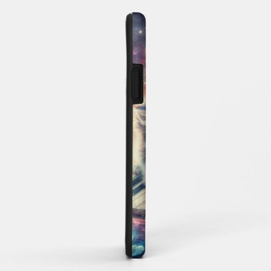 Glitzer Herzkätzchen am Klavier Case-Mate iPhone Hülle (Hinten/Rechts)