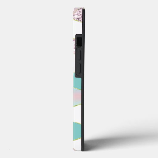 Glitzer Hexagon Case-Mate iPhone Case (Rückseite / Links)
