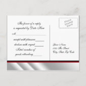 Glitzer High Heel Shoel UAWG Einladungspostkarte (Rückseite)