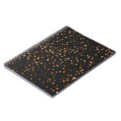 Glitzer-Hintergrund Gold-Textur Notizblock (Linke Seite)