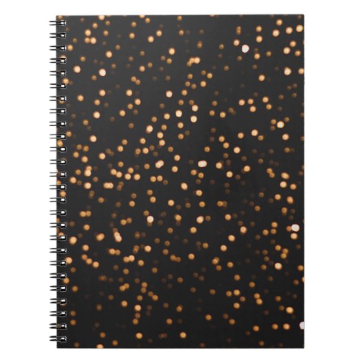 Glitzer-Hintergrund Gold-Textur Notizblock (Vorderseite)