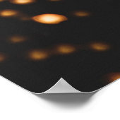 Glitzer-Hintergrund Gold-Textur Poster (Ecke)