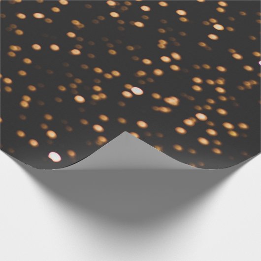 Glitzer-Hintergrundgold Geschenkpapier (Ecke)