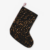 Glitzer-Hintergrundgold Kleiner Weihnachtsstrumpf (Vorderansicht (hängend))