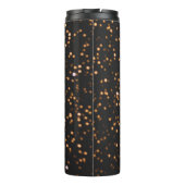 Glitzer-Hintergrundgold Thermosbecher (Rückseite)