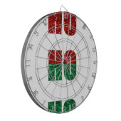 Glitzer ho ho ho dartscheibe (Vorderseite Links)