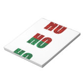 Glitzer ho ho ho notizblock (Rotiert)