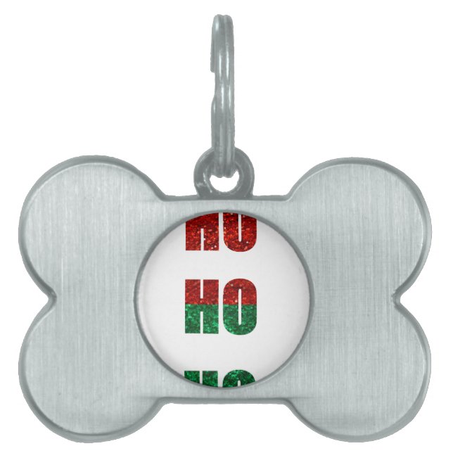 Glitzer ho ho ho tiermarke (Vorderseite)