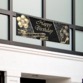 Glitzer-Hochöfen, Ballons, Glas, Damast Banner (Äußeres Gebäude)