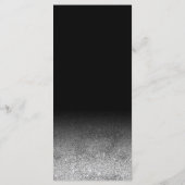 Glitzer Hochzeit Menükarte (Rückseite)