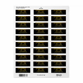 Glitzer Hochzeit von Gold und Black String Lights (Vorne)