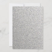 Glitzer Hochzeitseinladung Einladung (Rückseite)