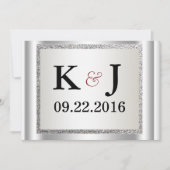 Glitzer Hochzeitsreise Einladung (Vorderseite)