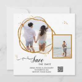 *~* Glitzer - Hochzeitwebsite AR6 Save the Date QR