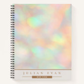 Glitzer Holographic Stylish Spiral Notizblock (Vorderseite)