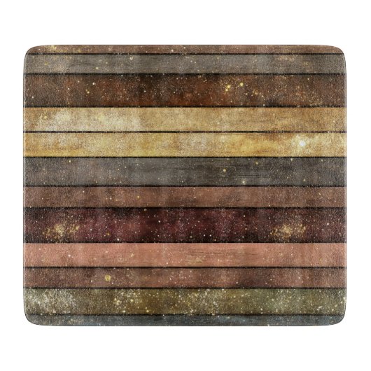 Glitzer-Holzpappmuster Schneidebrett (Vorderseite)