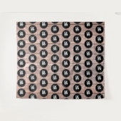 Glitzer-Holzschritt und Foto-Hintergrund wiederhol Wandteppich (Vorderseite (Horizontal))