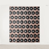 Glitzer-Holzschritt und Foto-Hintergrund wiederhol Wandteppich (Vorderseite)