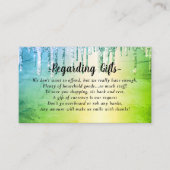 Glitzer Honeymoon Fund Brautparty oder Hochzeit En Begleitkarte (Vorderseite)