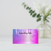 Glitzer Honeymoon Fund Brautparty oder Hochzeit En Begleitkarte (Stehend Vorderseite)