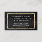 Glitzer Hummingbird Visitenkarte (Rückseite)