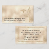 Glitzer Hummingbird Visitenkarte (Vorne/Hinten)