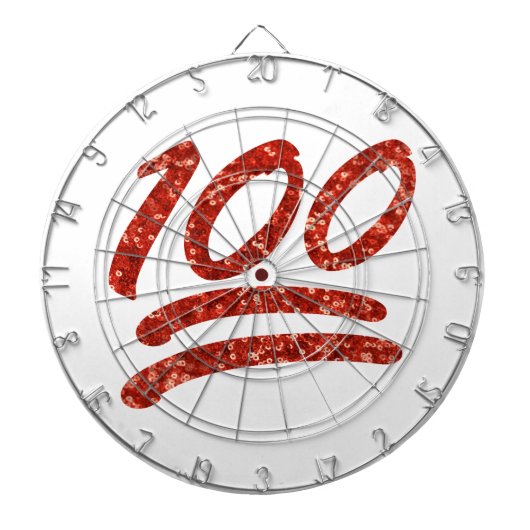 Glitzer hundert emoji dartscheibe (vorne)