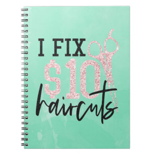Glitzer I behebt einen 10-Dollar-Haircuts iPad Fal Notizblock