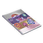 Glitzer Icons Girl Notizblock (Rechte Seite)