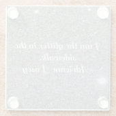 Glitzer im Sidewalk Glass Untersetzer (Rückseite)